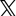 X (formerly Twitter) logo